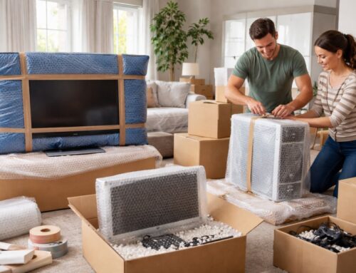How to pack oversized electronics for a move