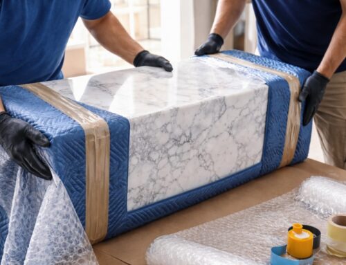 How to protect marble surfaces while moving