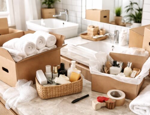 The best strategy for packing a bathroom