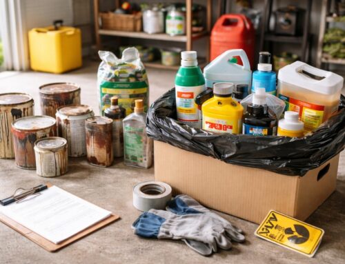 What to do with old paint and chemicals before moving
