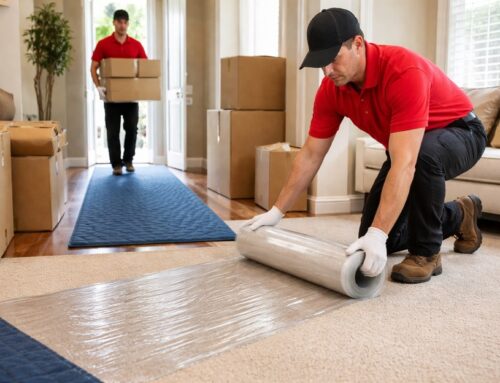 Why moving crews use carpet shields and runners