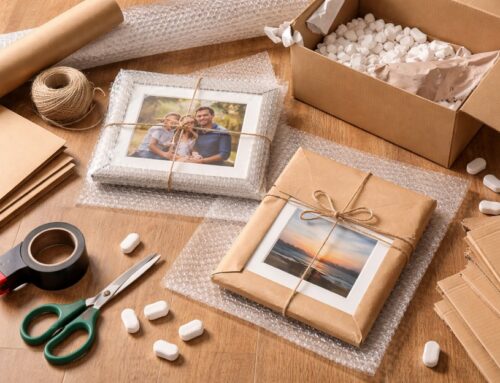 How to wrap framed photos safely