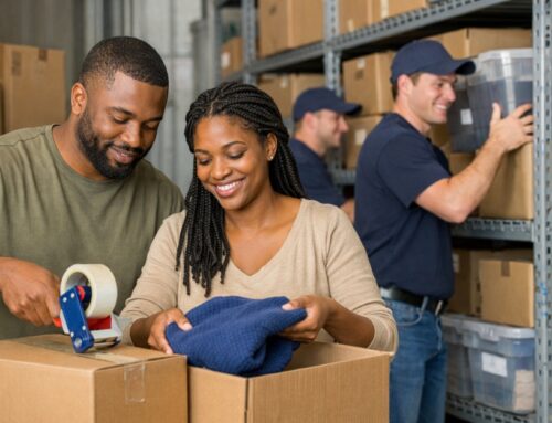 What comes first: packing or storing?