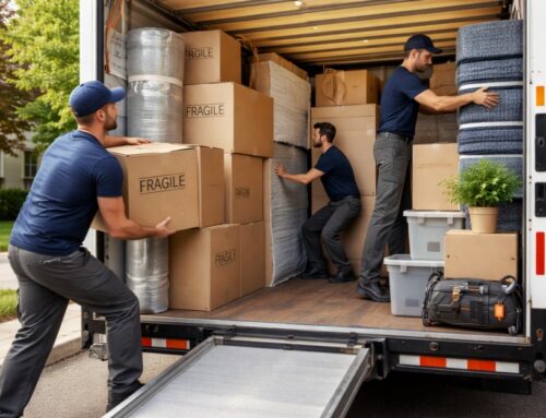 How movers organize truck loading zones