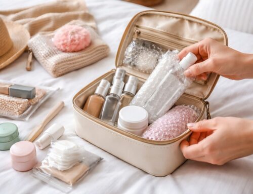 How to pack cosmetics and toiletries safely